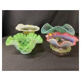 (4) Pieces of Unsigned Art Glass