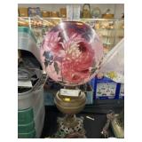 Electrified Paint Decorated Table Light