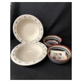 (4) Pieces of Longaberger Pottery