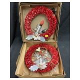 (6) Vintage Christmas Wreaths