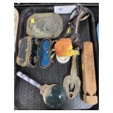 Binoculars, Magnifier, Train Whistle