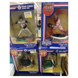 (4) Starting Lineup Figurines