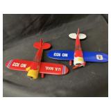 (2) Diecast Airplane Banks