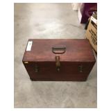 Electric Drill, Wooden Carrying Case