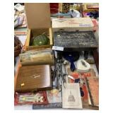 Postage Stamps, Flatware, Step Stool