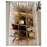 Christmas Ornaments, Storage Tote/Lid