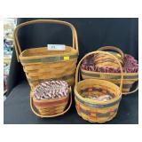 (5) Longaberger Baskets