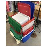 Plastic Storage Totes with Lids