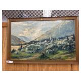 George Rohrback Oil on Canvas Landscape Painting