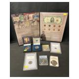 U.S. Coins with $5 Bill
