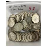 $29.50 in 40% Silver Halves