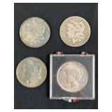 (4) Silver Dollars
