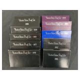 (10) Consecutive Proof Sets 1976-1985