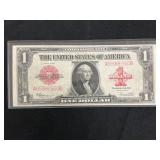 1923 $1 Red Seal Large Note High Grade