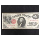 1917 $1 Red Seal Large Note High Grade