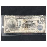 1902 $10 Corning Farmers National Bank Lg Note