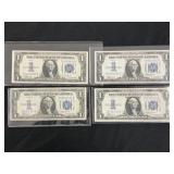 (40 1934 $1 Silver Certificate Funny Back Notes
