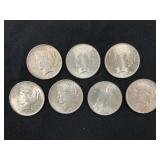 (7) Peace Dollars