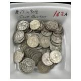 $17 In 90% Silver Quarters