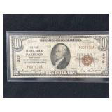 1929 $10 1st National Bank Paterson Note
