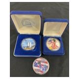 (3) Silver Eagles Painted