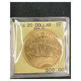 1914 $20 Gold Coin