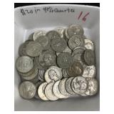 $20 in 90% Quarters