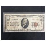 1929 $10 Commercial Bank Washington Note