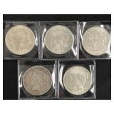 (5) Silver Dollars