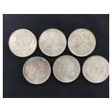(6) 1921 Morgans
