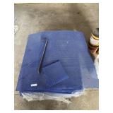 Approx. 120 Sq. Ft. of Blue Grid Floor Tiles