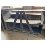 Crafted Wood Storage Shelf