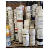 Skid of Plastic 5 Gallon Buckets
