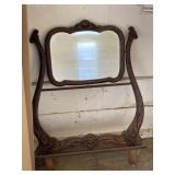34" Oak Dresser Mirror