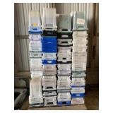 Skid of Plastic Storage Totes