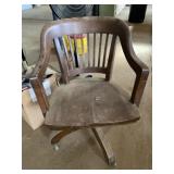 Wooden Office Desk with Chair