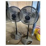 (2) Oscillating Floor Fans