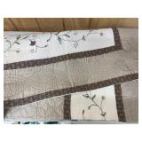 Contemporary Embroidered Quilt