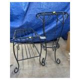 (2) Longaberger Wrought Iron Stands