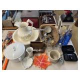 Pitcher and Bowl, Fluid Light, Candle Lantern