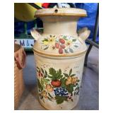 Paint Decorated Milk Can
