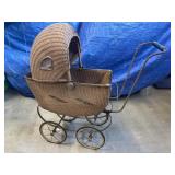 Wicker Doll Stroller