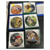 Donald Zolan Miniature Porcelain Plates, etc.