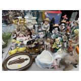 Porcelain and Resin Figurines, Vases