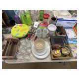 Serving Dishes, Hummingbird Feeder, etc.