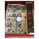 Donald Zolan Miniature Porcelain Plates, etc.