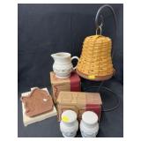 Longaberger Pottery with Bell Basket