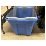 (2) Plastic Storage Totes with 1 Lid