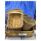 (5) Longaberger Baskets