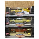 (3) 1:18 Scale Diecast Cars